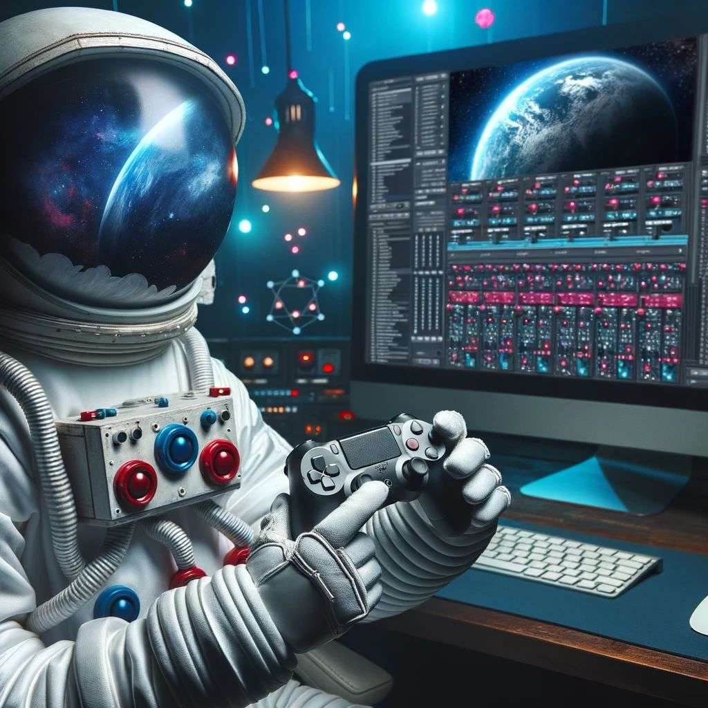 an astronaut, game design